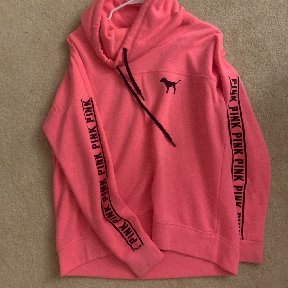 PINK Sweatshirt with Pull Strings